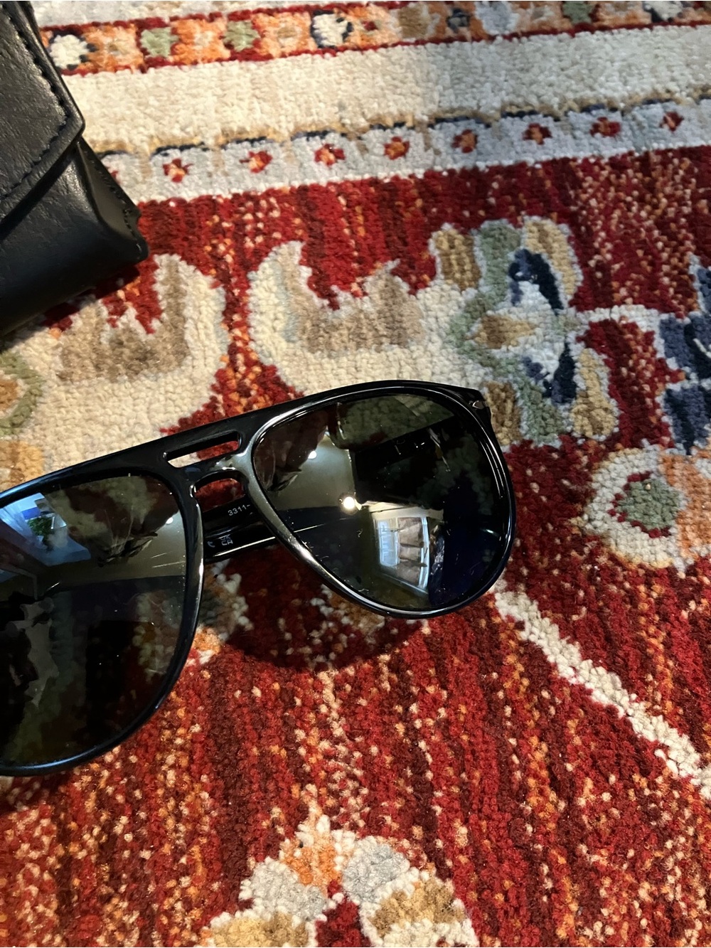 Persol 3301-S Sunglasses Black Unisex - Picture 3 of 8